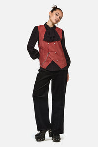 Black Friday - Faire Double Breasted Vest - red-gold