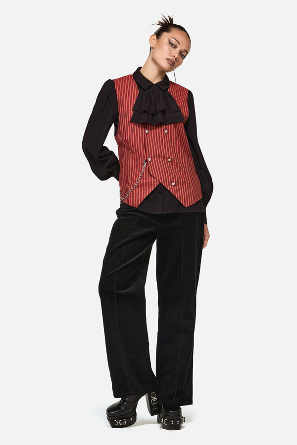 Black Friday - Faire Double Breasted Vest - red-gold