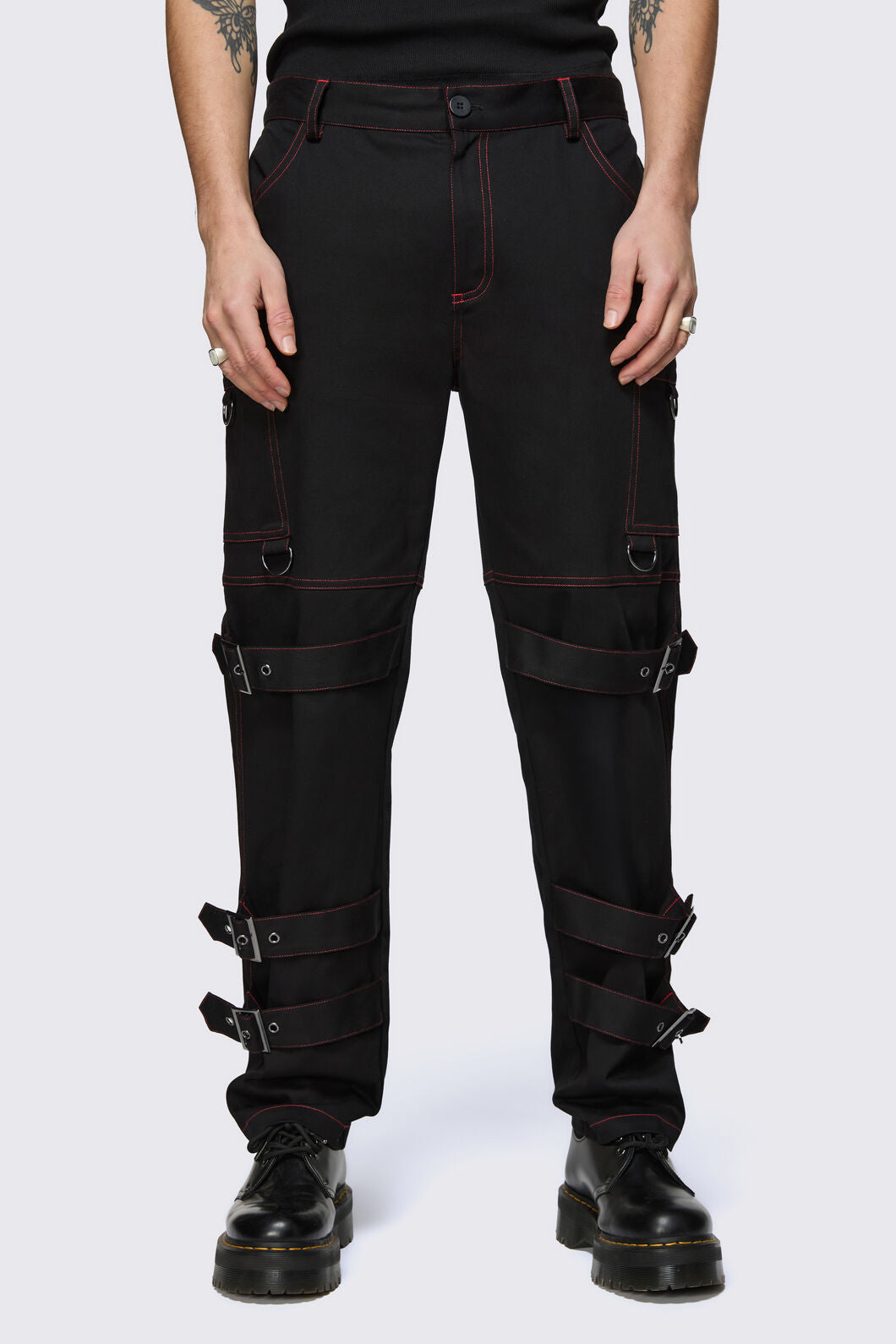 Black Friday - Trad Emo Belt Pants - black
