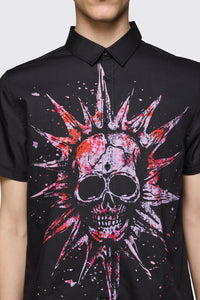 Black Friday - Trad Emo Skull Shirt - black