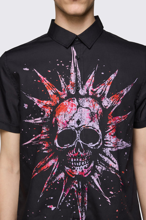 Black Friday - Trad Emo Skull Shirt - black