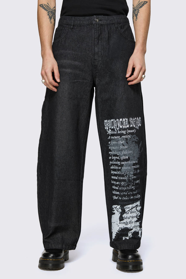 Black Friday - Fealty Graphic Jeans - black