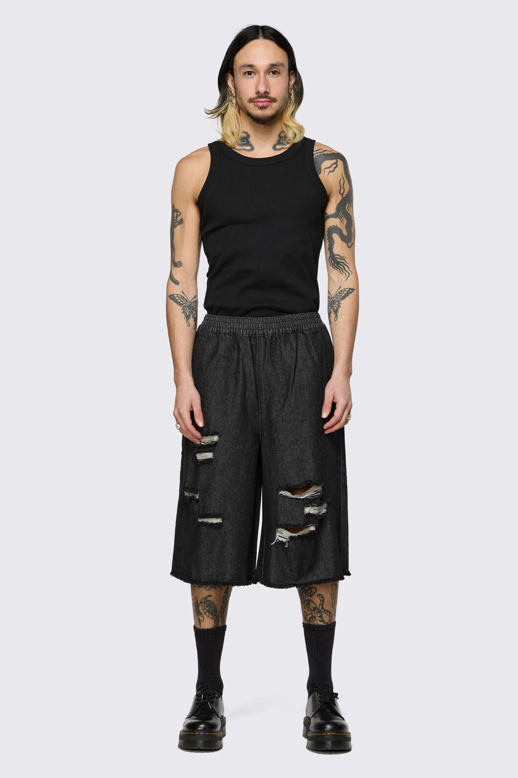 Black Friday - Hot Issue Denim Jorts - black