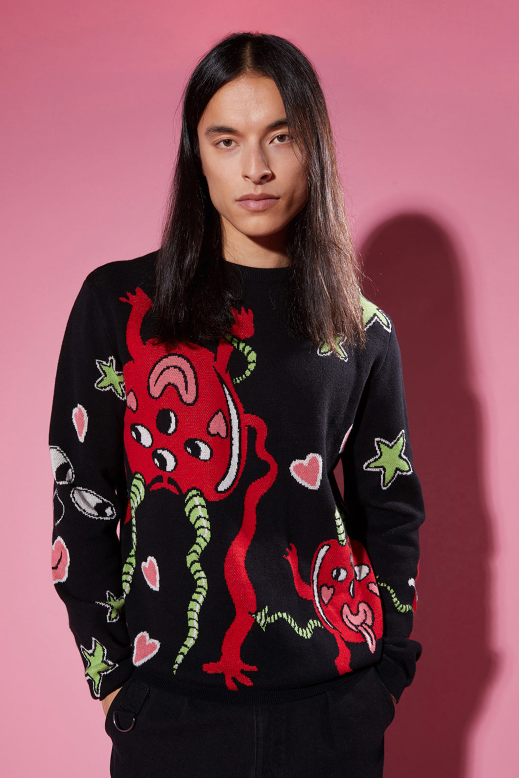 Black Friday - Cheeky Cherries Knit - black