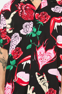 Black Friday - Irrevocably In Love SS Shirt - black-red
