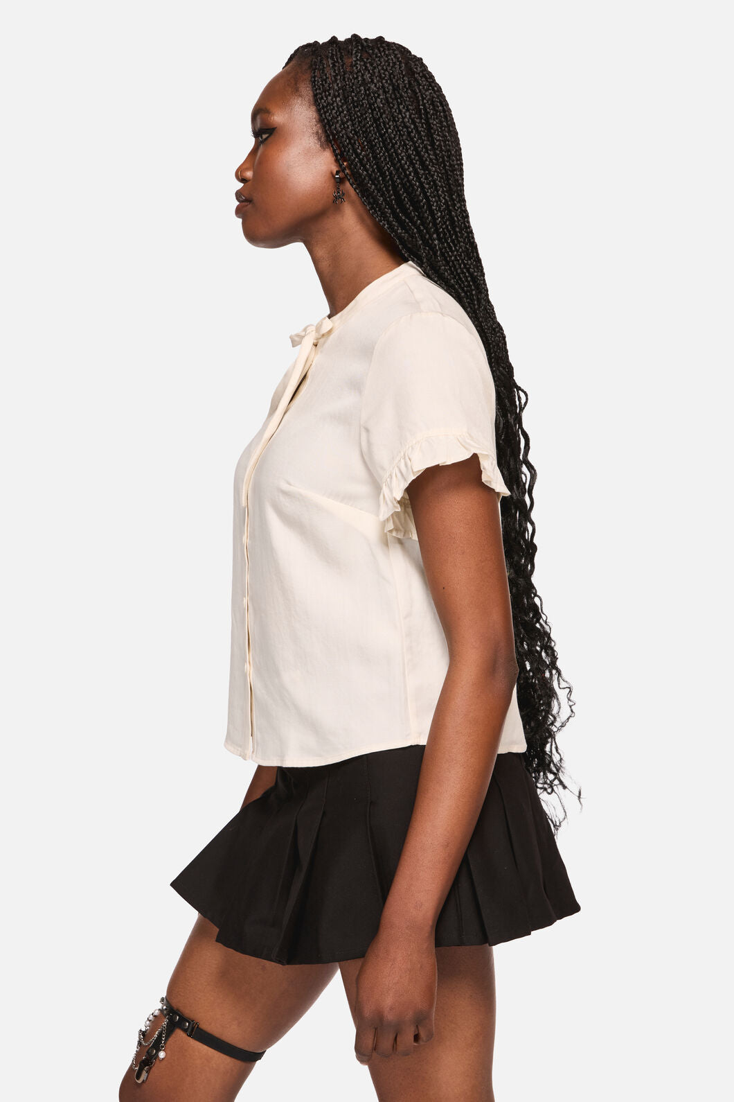 Black Friday - Crypt Bow SS Blouse - cream