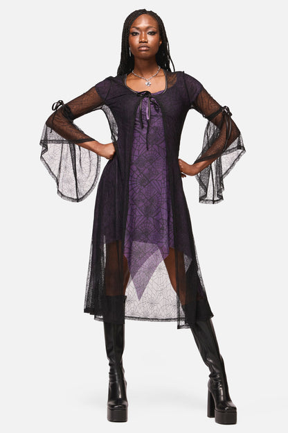 Black Friday - Web Lace Duster - black