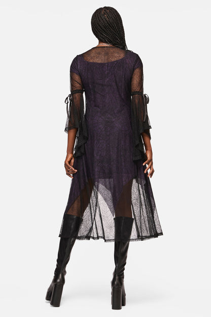 Black Friday - Web Lace Duster - black