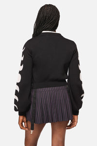 Black Friday - Moon Phase Goth Cardigan - black