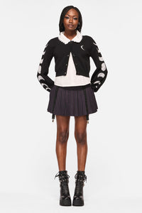 Black Friday - Moon Phase Goth Cardigan - black