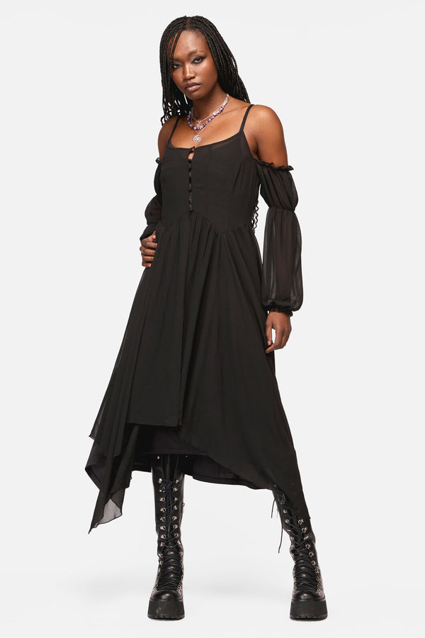 Black Friday - Lolth 2 Piece Goth Layer Dress - black