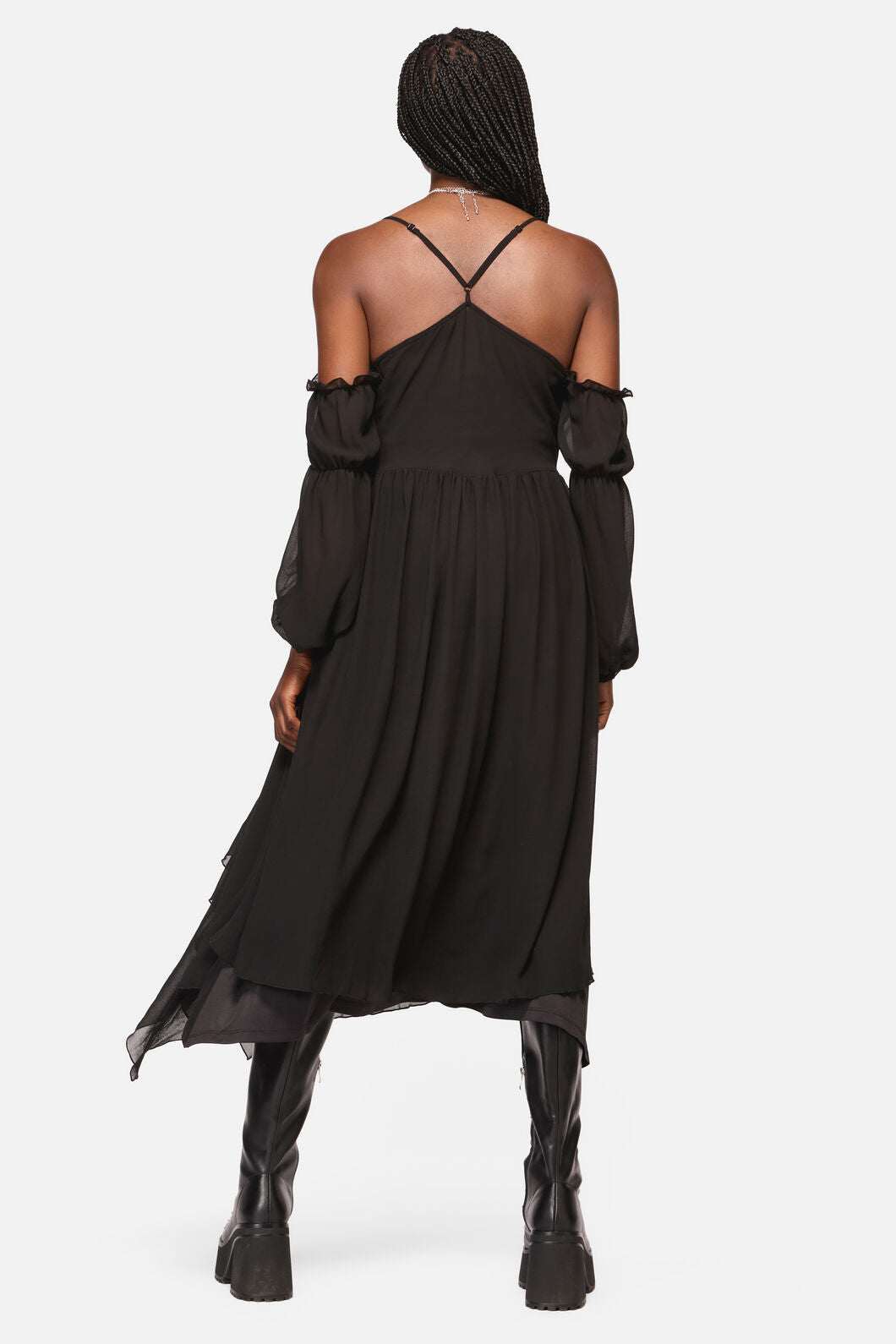 Black Friday - Lolth 2 Piece Goth Layer Dress - black