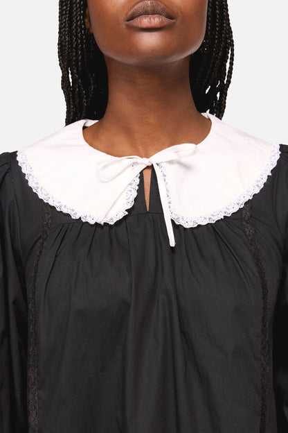 Black Friday - The Adorned Collar LaceLSDress - black