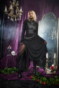 Black Friday - Crypt Layered Hanky Mesh Skirt - black