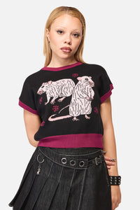 Black Friday - Rat-A-Tat Witchy Knit - black