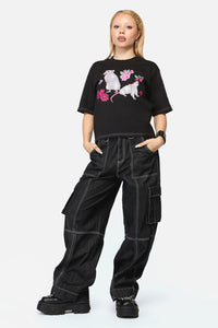 Black Friday - Rat-A-Tat Witchy Tee - black
