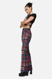 Black Friday - Nightminds Tartan Flare Pant - multi