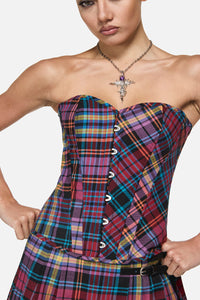 Black Friday - Nightminds Tartan Corset - multi