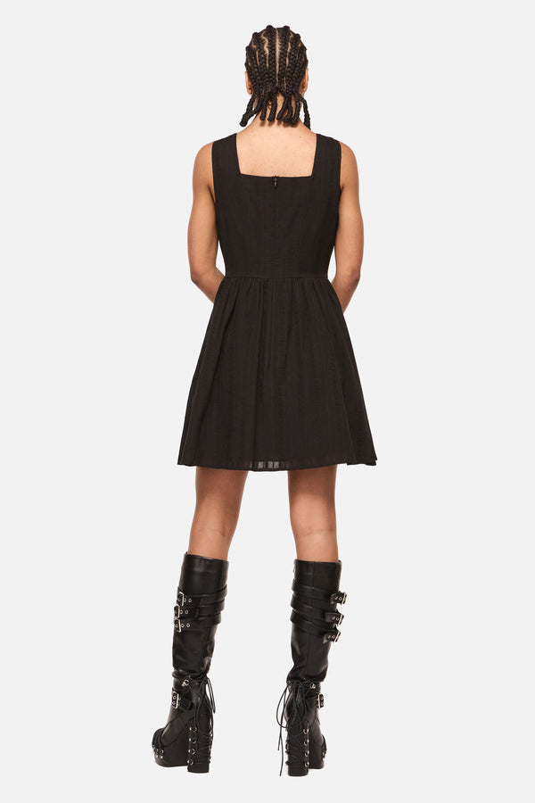 Black Friday - Spellbook Embroidered Pinafore - black