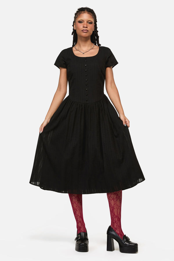 Witches Drop Waist Midi Dress  Dangerfield NZ