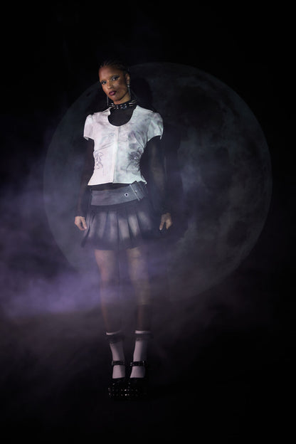 Black Friday - Thunder Cyber Tech Blouse - white