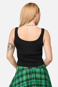 Dangerfield NZ - Wtf Ribbed Tank - black