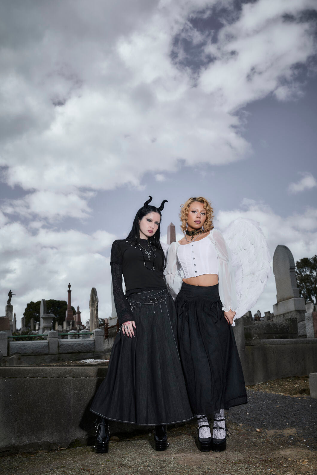 Black Friday - Rodent Grunge Maxi Skirt - black