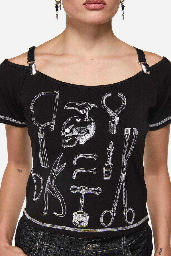 Black Friday - Tools Goth Raglan Tee - black