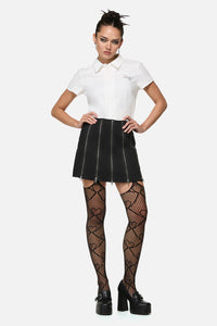 Black Friday - Barbaric Goth Zip Skort - black