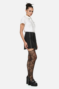 Black Friday - Barbaric Goth Zip Skort - black