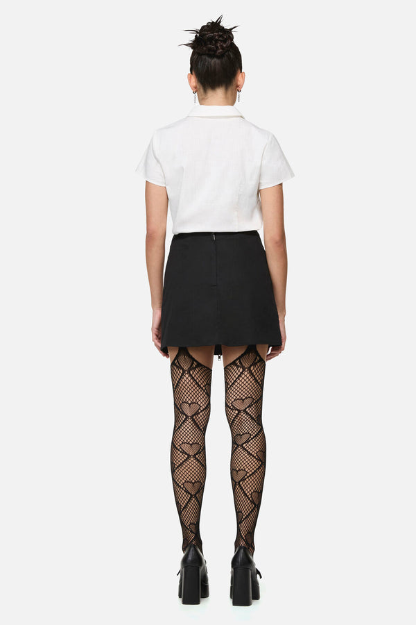 Black Friday - Barbaric Goth Zip Skort - black