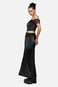 Black Friday - Esmeralda Formal GothMidiSkirt - black