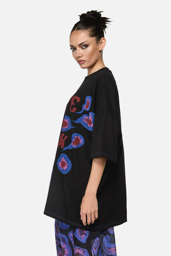 Black Friday - Eye'Ve Had Enough Oversize Tee - black