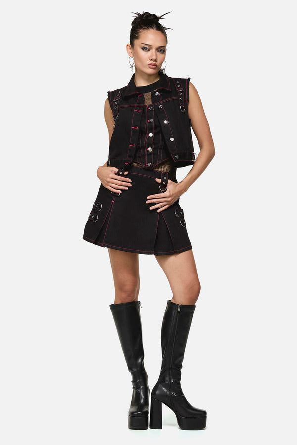 Black Friday - Curse Grunge Vest - black