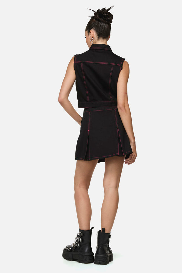 Black Friday - Curse Grunge Skort - black