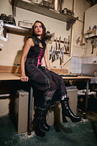 Black Friday - Curse Grunge D-Ring Corset - black