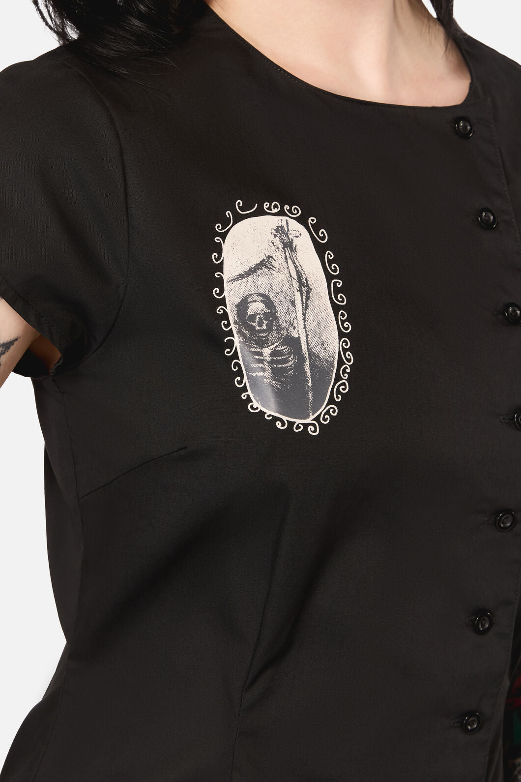 Black Friday - Tabitha Goth Blouse - black