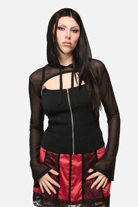 Black Friday - Inferno Goth Hooded Sleeve - black