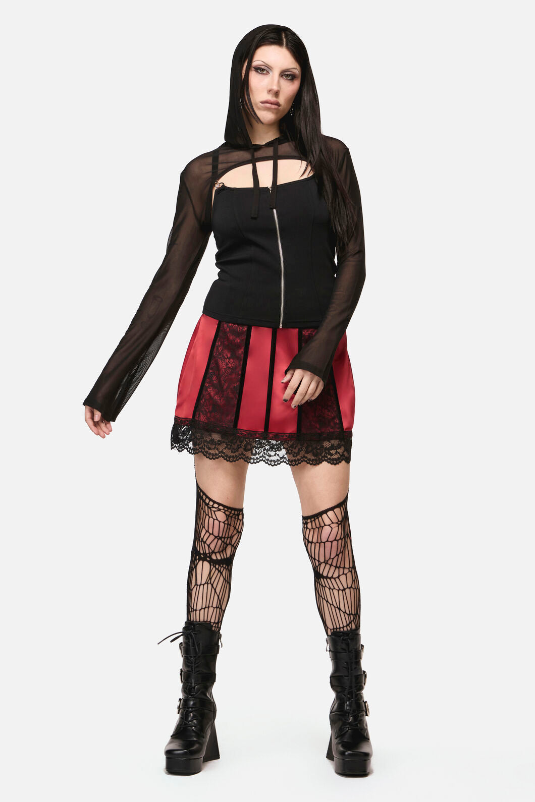 Black Friday - Inferno Goth Hooded Sleeve - black