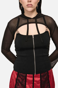 Black Friday - Inferno Goth Hooded Sleeve - black