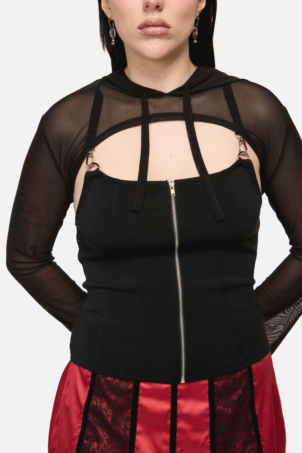 Black Friday - Inferno Goth Hooded Sleeve - black