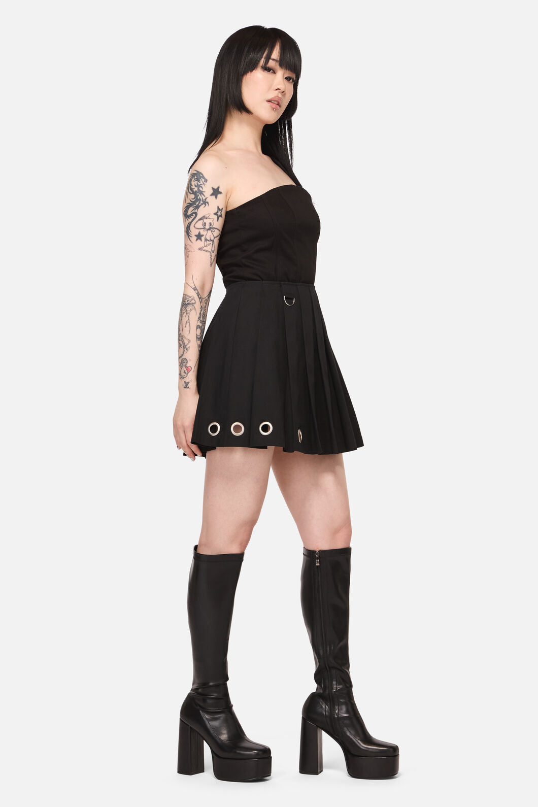 Black Friday - Inferno Goth Mini Skirt - black