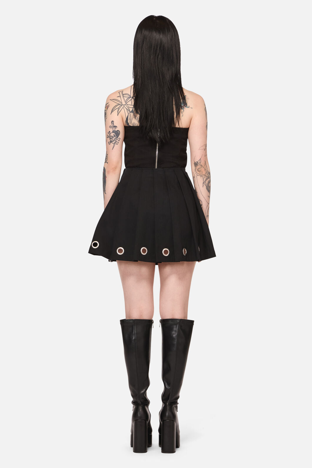 Black Friday - Inferno Goth Mini Skirt - black