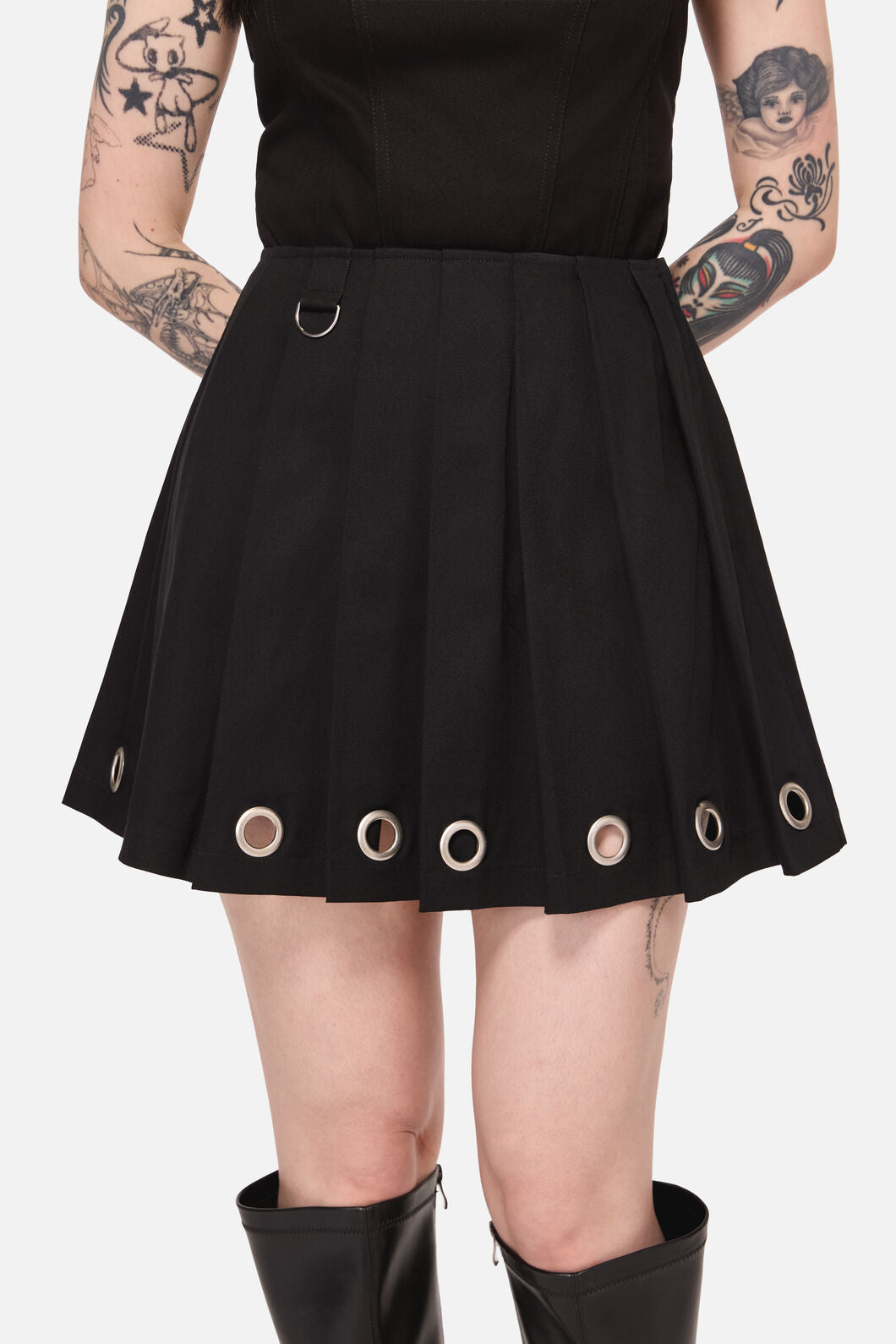 Black Friday - Inferno Goth Mini Skirt - black