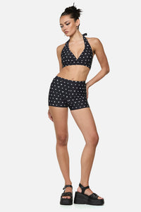 Black Friday - Skull Polka Dot Bikini Top - multi