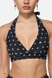 Black Friday - Skull Polka Dot Bikini Top - multi