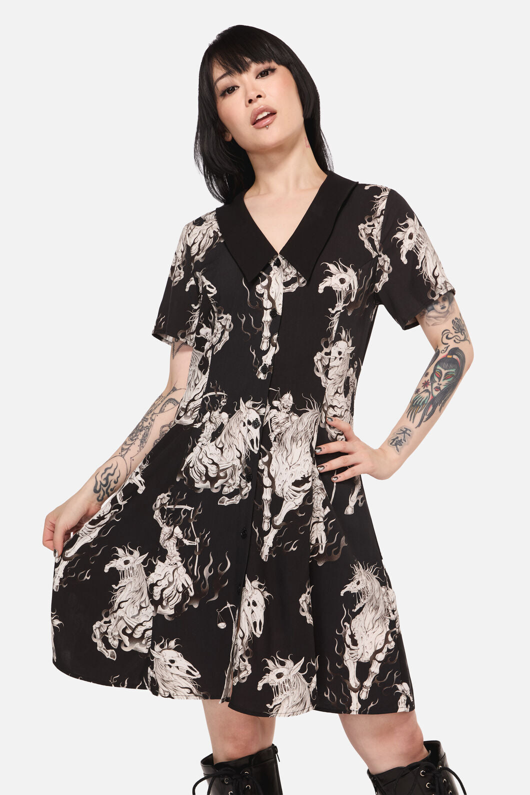 Black Friday - Apocalypse Goth Mini Dress - black