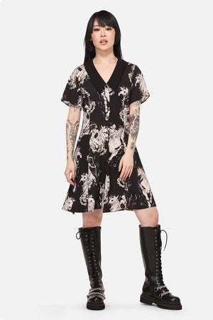 Black Friday - Apocalypse Goth Mini Dress - black