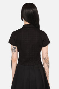 Black Friday - Safety First Goth Blouse - black