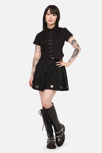 Black Friday - Safety First Goth Blouse - black